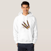 Kebab- oder kabob-Cartoon-Abbildung Hoodie (Vorne ganz)
