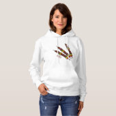 Kebab- oder kabob-Cartoon-Abbildung Hoodie (Vorne ganz)