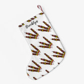 Kebab- oder kabob-Cartoon-Abbildung Kleiner Weihnachtsstrumpf (Rückseite (Hängend))