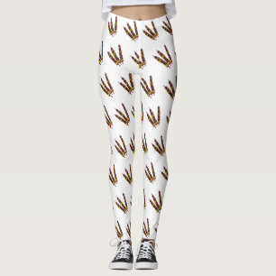 Kebab- oder kabob-Cartoon-Abbildung Leggings