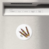 Kebab- oder kabob-Cartoon-Abbildung Magnet (In Situ (Geschirrspüler))