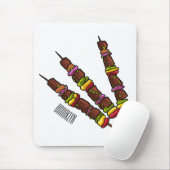 Kebab- oder kabob-Cartoon-Abbildung Mousepad (Mit Mouse)