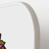 Kebab- oder kabob-Cartoon-Abbildung Pickleball Schläger (Linke Seite)