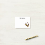 Kebab- oder kabob-Cartoon-Abbildung Post-it Klebezettel (Auf Schreibtisch)