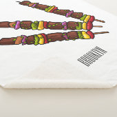 Kebab- oder kabob-Cartoon-Abbildung Sherpadecke (3/4)