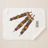 Kebab- oder kabob-Cartoon-Abbildung Sherpadecke (Vorderseite (Horizontal))