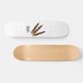 Kebab- oder kabob-Cartoon-Abbildung Skateboard (Horizontal)