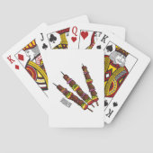 Kebab- oder kabob-Cartoon-Abbildung Spielkarten (Rückseite)