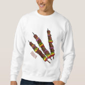 Kebab- oder kabob-Cartoon-Abbildung Sweatshirt (Vorderseite)