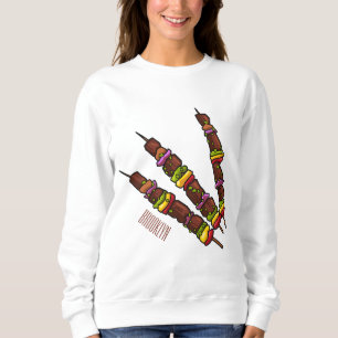 Kebab- oder kabob-Cartoon-Abbildung Sweatshirt