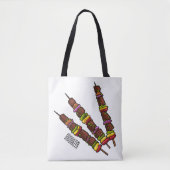Kebab- oder kabob-Cartoon-Abbildung Tasche (Vorderseite)