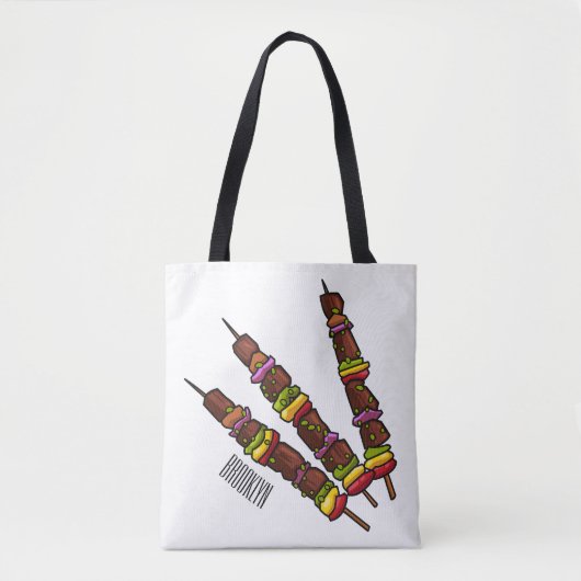 Kebab- oder kabob-Cartoon-Abbildung Tasche (Vorderseite)