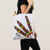 Kebab- oder kabob-Cartoon-Abbildung Tasche (Von Nahem)