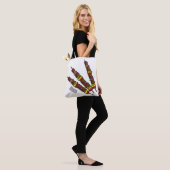 Kebab- oder kabob-Cartoon-Abbildung Tasche (Am Model)