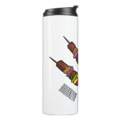 Kebab- oder kabob-Cartoon-Abbildung Thermosbecher (Nach links gedreht)