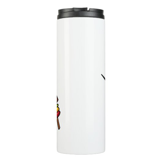 Kebab- oder kabob-Cartoon-Abbildung Thermosbecher (Rückseite)