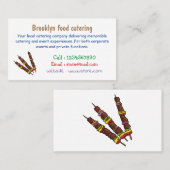 Kebab- oder kabob-Cartoon-Abbildung Visitenkarte (Vorne/Hinten)