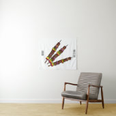 Kebab- oder kabob-Cartoon-Abbildung Wandteppich (Beispiel (Horizontal))