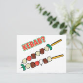 Kebab? Postkarte (Stehend Vorderseite)