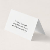 Kebab Restaurant Modern  Visitenkarten (Rückseite)