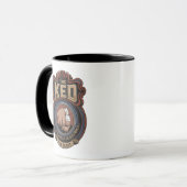 Ked hat das Bestiendesign erstellt Tasse (Vorderseite Links)