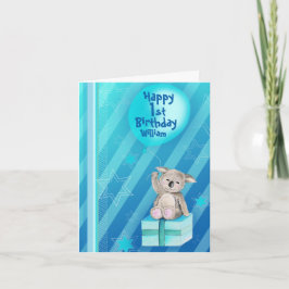 Keddy Koala blue 1. Geburtstagskarte Karte