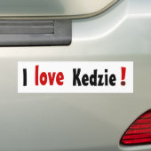 Kedzie, Liebe, I! Autoaufkleber (Auf Auto)