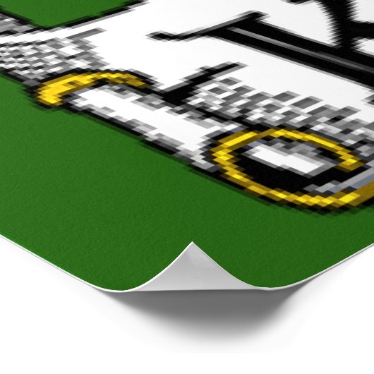 Keefe Coat of Arms Irish Flag Print Poster (Ecke)