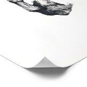 Keegan Jewel Friesian Stallion Poster (Ecke)