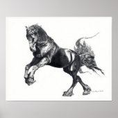 Keegan Jewel Friesian Stallion Poster (Vorne)