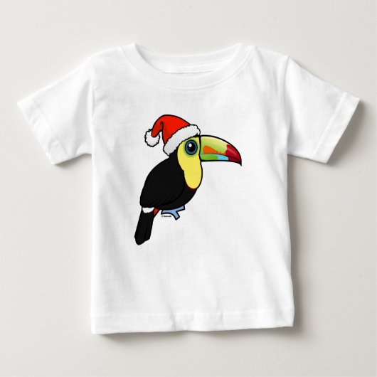 Keel-billed Toucan Santa Baby T-shirt (Vorderseite)