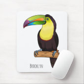 Keel-Blau-Tucan-Cartoon-Abbildung Mousepad (Mit Mouse)