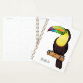 Keel-Blau-Tucan-Cartoon-Abbildung Planer (Anzeige)