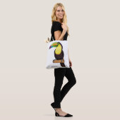 Keel-Blau-Tucan-Cartoon-Abbildung Tasche (Am Model)