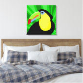 Keel Toucan Art Leinwanddruck (Insitu (Schlafzimmer))