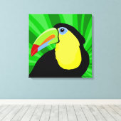 Keel Toucan Art Leinwanddruck (Insitu (Holzboden))