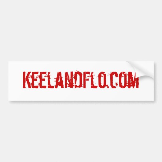 KeelandFlo.com-Autoaufkleber Autoaufkleber (Vorne)