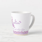 Keelin-Buchstabe K-Name bedeutet Monogramm Latte-T Milchtasse (Rechte Ecke)