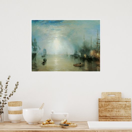 Keelmen Heaals durch Mondlicht Poster (Küche)