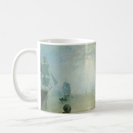 Keelmen Heaving Coals, Mondlicht von Joseph Turner Kaffeetasse (Links)