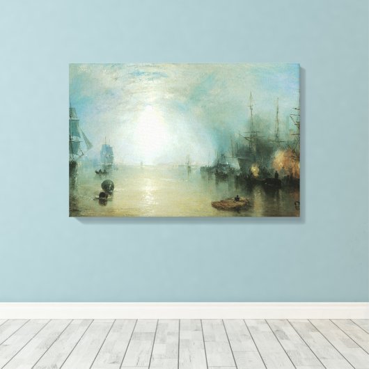 Keelmen Heaving Coals, Mondlicht von Joseph Turner Leinwanddruck (Insitu (Holzboden))