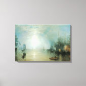 Keelmen Heaving Coals, Mondlicht von Joseph Turner Leinwanddruck (Vorderseite)