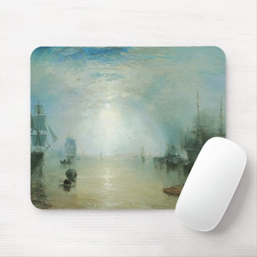 Keelmen Heaving Coals, Mondlicht von Joseph Turner Mousepad (Mit Mouse)