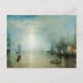 Keelmen Heaving Coals, Mondlicht von Joseph Turner Postkarte (Vorderseite)