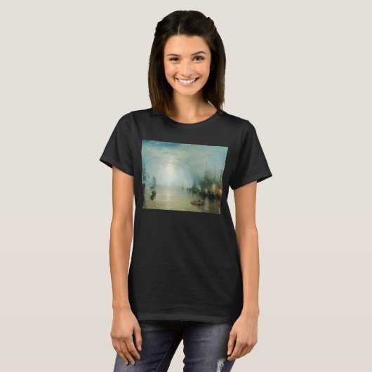 Keelmen Heaving Coals, Mondlicht von Joseph Turner T-Shirt (Vorne ganz)