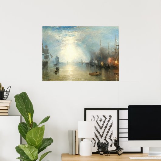 Keelmen Heaving in Coals - William Turner Fine Art Poster (Heimbüro)