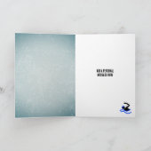 Keen Swimmer Metal Look - Männliche Brust Geburtst Karte (Innenseite)