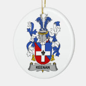 Keenan-Familienwappen Keramik Ornament (Links)