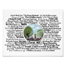 Keene, NH - Now & Then Fotodruck