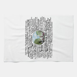 Keene, NH - Now & Then Geschirrtuch